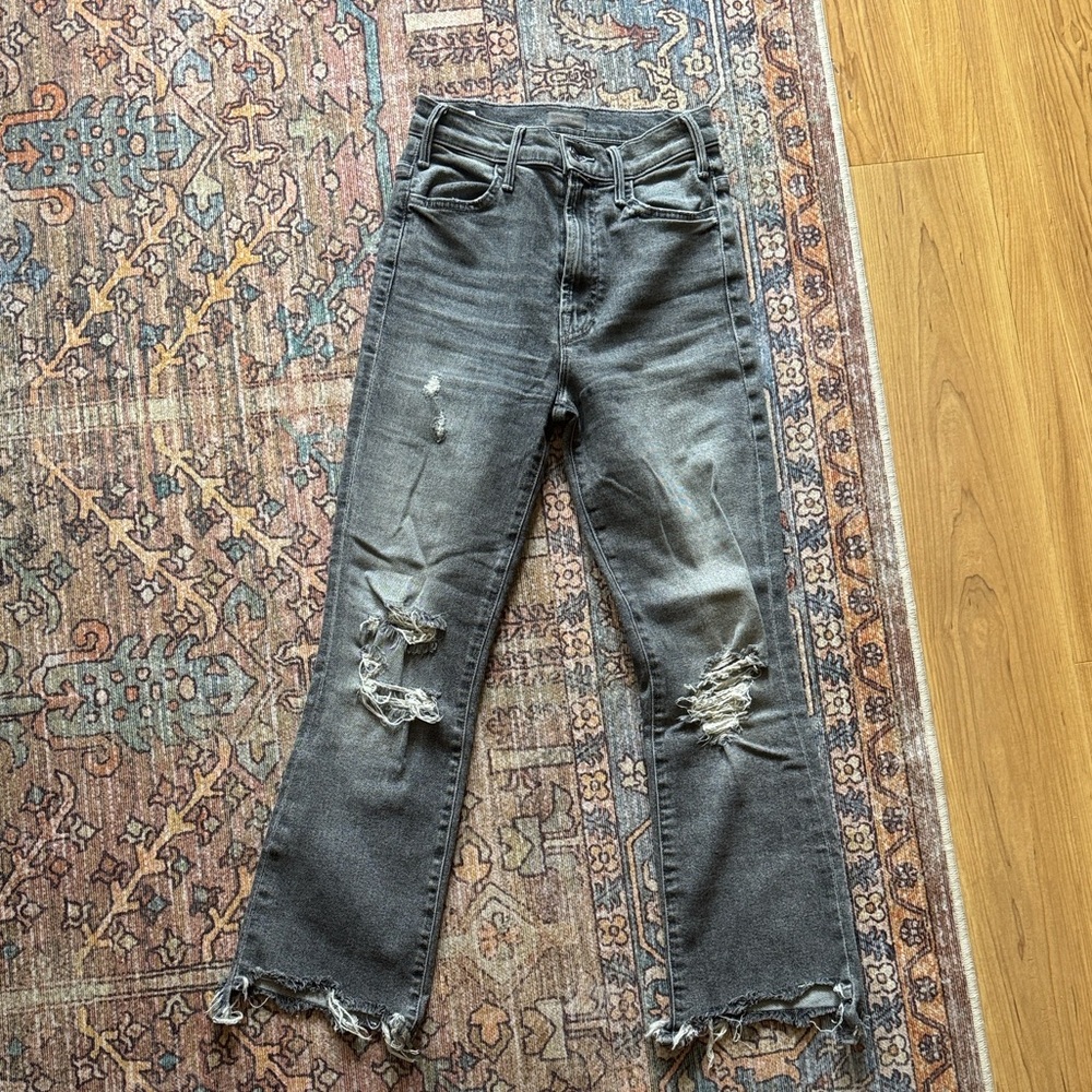 MOTHER Insider Crop Step Fray Jeans